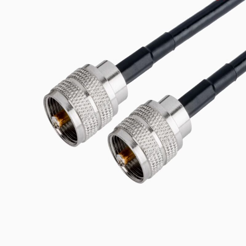 0006 UHF Male Female to UHF Plug Jack 50 ohm Straight Connector with 7D-FB RG58 Cable - Image 2