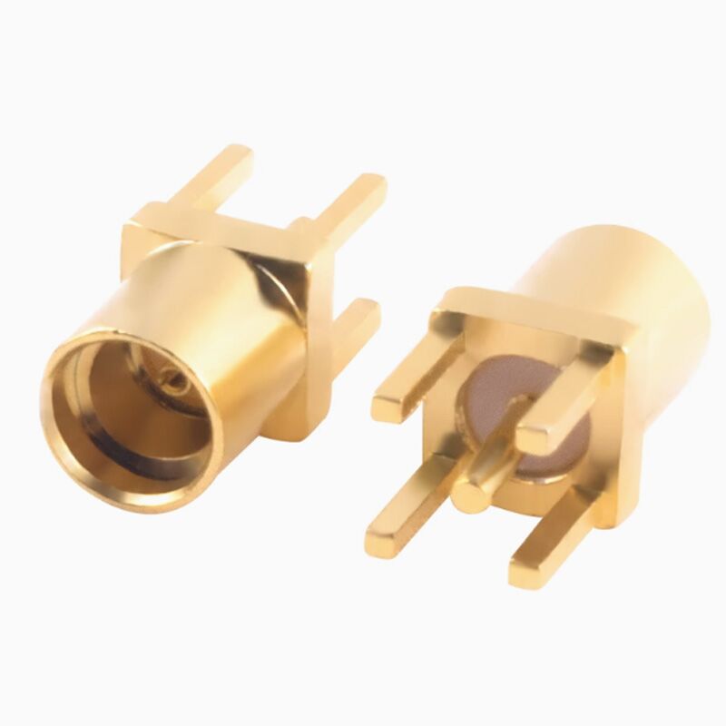 Gold Plated Straight MMCX Through Hole Female Coennector for PCB - Image 2