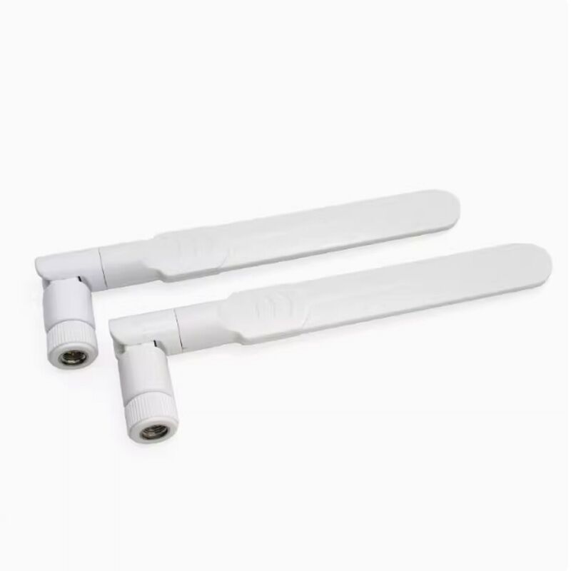 AN1006 Whtie 2.4G/5.8G Dual- band 6db 90 Degree 50ohm Wifi Rubber Antenna With SMA Connector - Image 3