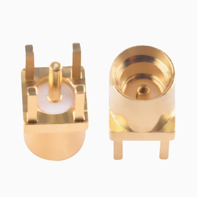 Gold Plated Straight MMCX Through Hole Female Coennector for PCB - Image 3