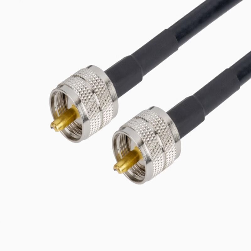 0006 UHF Male Female to UHF Plug Jack 50 ohm Straight Connector with 7D-FB RG58 Cable - Image 4