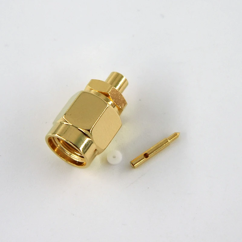 RF Coaxial Connector SMA Male Plug Straight Solder Connector For 086'' Semi-rigid Cable - Image 4