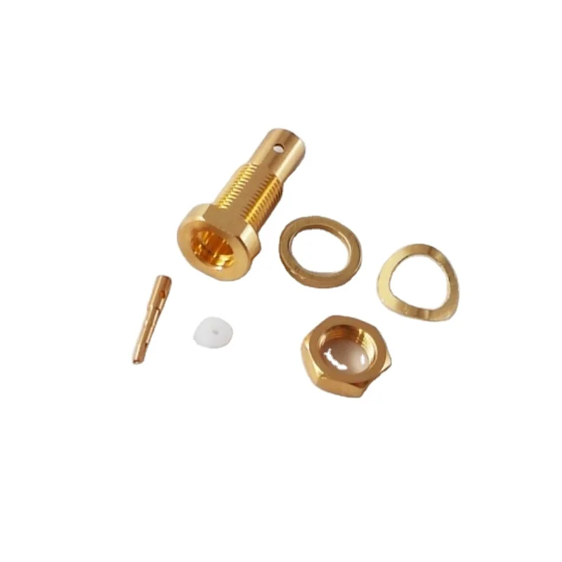 .086_ RG405 coaxial Cable 50ohm Jack MMCX Female Bulkhead Rf Coaxial Connector