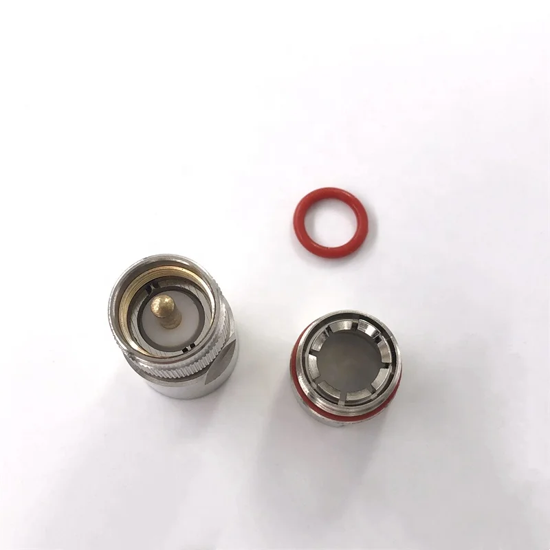 1_2 Feeder Coaxial Cable Waterproof Rf Coaxial Male Plug Clamp Uhf Pl259 Connector - Image 2