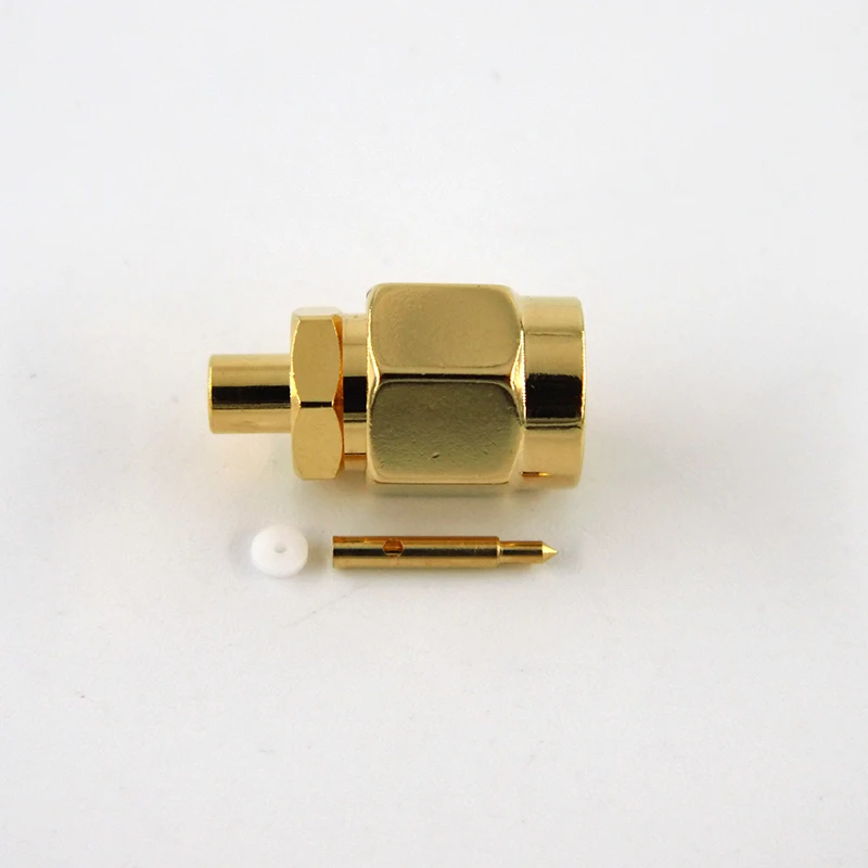 RF Coaxial Connector SMA Male Plug Straight Solder Connector For 086'' Semi-rigid Cable - Image 6