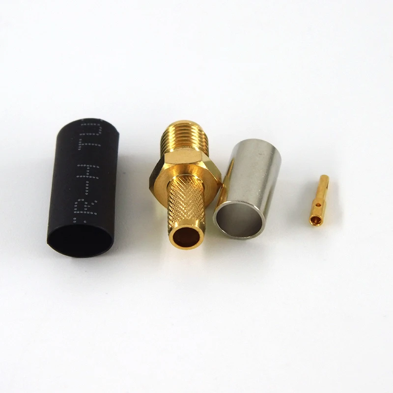 RF Coaxial Connector SMA Reverse Polarity Male Crimp Connector For RG58 Cable - Image 6