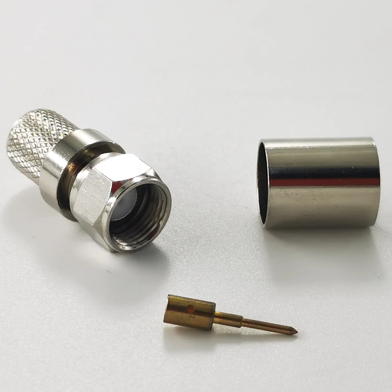 75ohm Male Plug Crimp RF Coaxial F Connector for LMR400 Cable - Image 2
