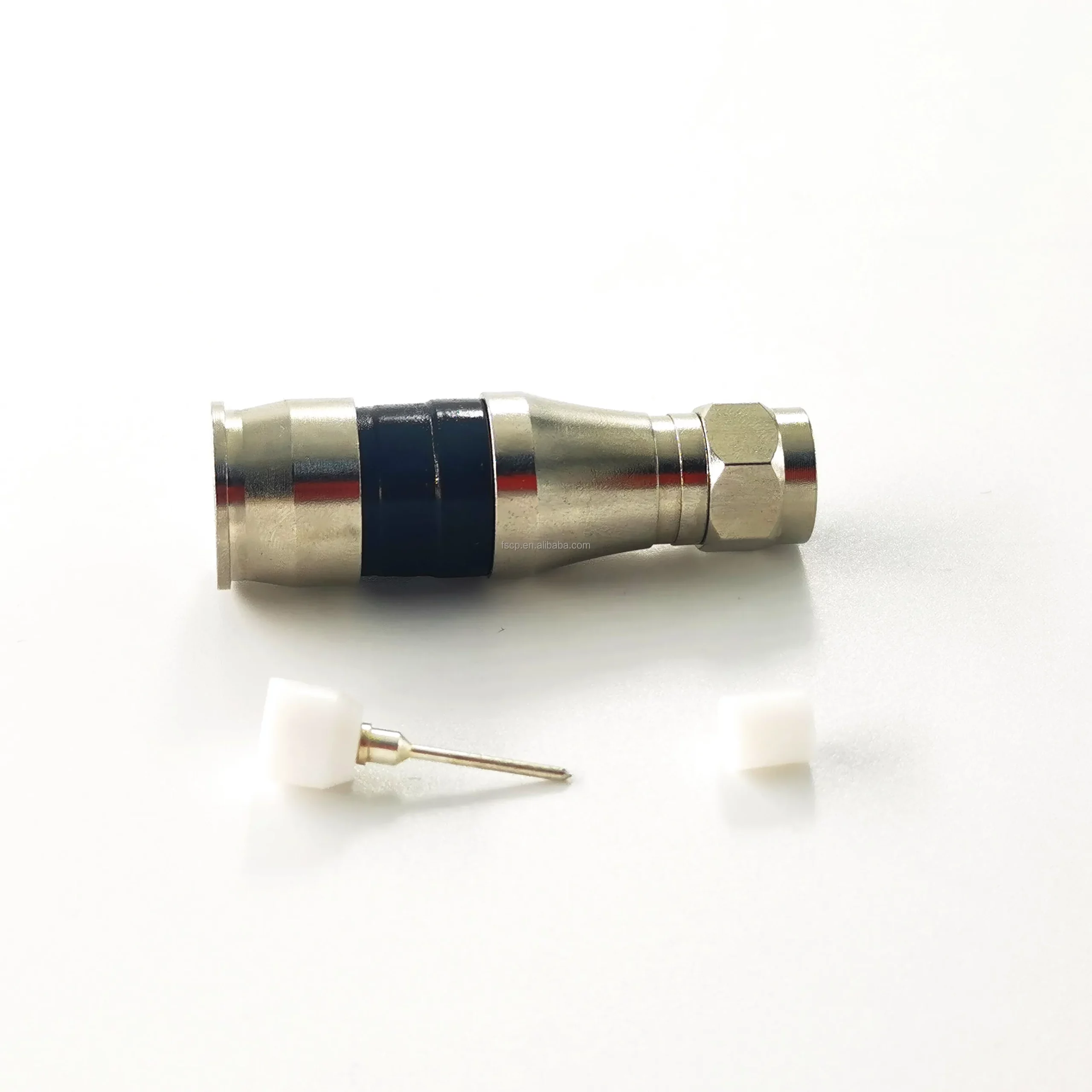 75ohm RF Coaxial F male Compression Type CCTV Camera Connector For RG11 Cable - Image 3