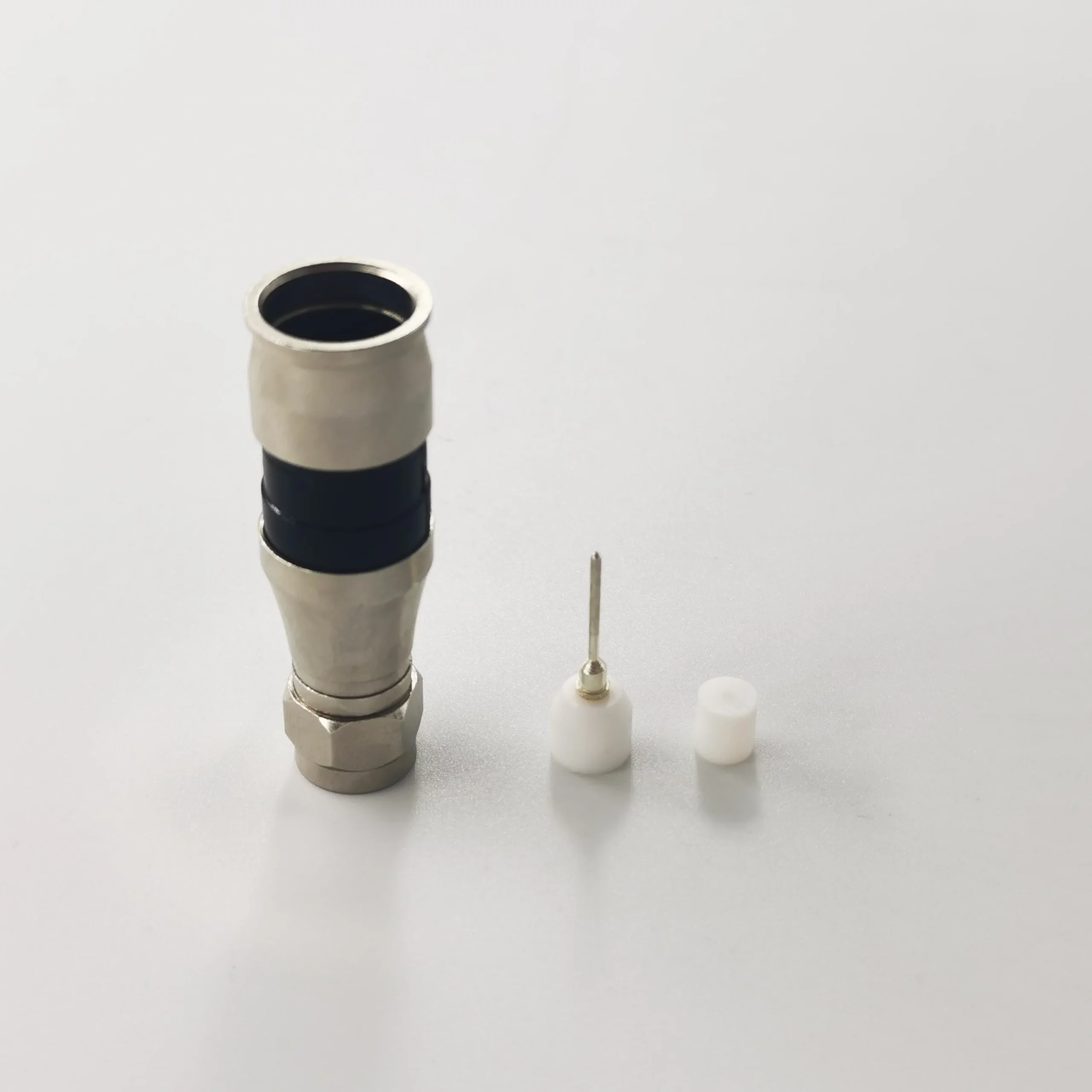 75ohm RF Coaxial F male Compression Type CCTV Camera Connector For RG11 Cable - Image 2