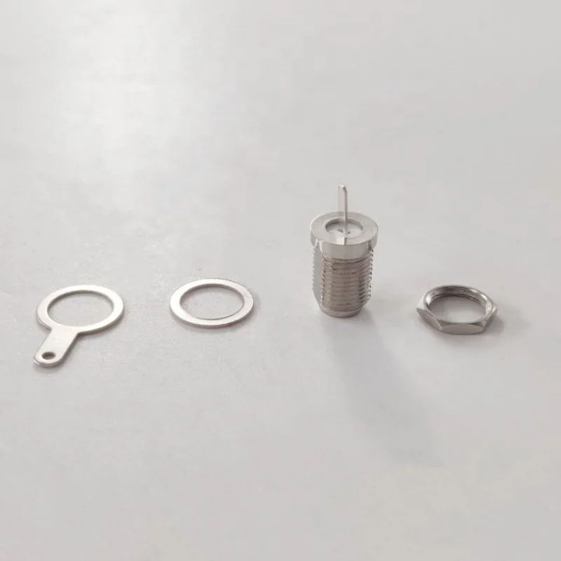 75ohm RF Coaxial F Type Female Jack Bulkhead Connector with Receptacle Terminals - Image 4