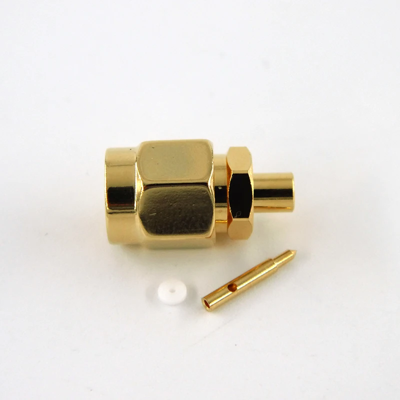 RF Coaxial Connector SMA Male Plug Straight Solder Connector For 086'' Semi-rigid Cable - Image 8
