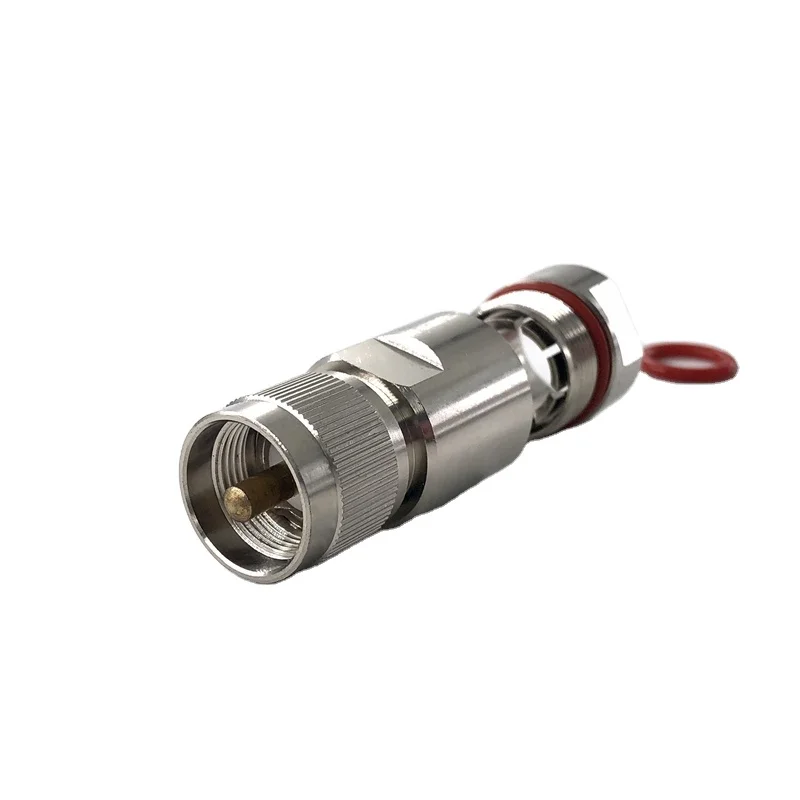 1_2 Feeder Coaxial Cable Waterproof Rf Coaxial Male Plug Clamp Uhf Pl259 Connector - Image 4