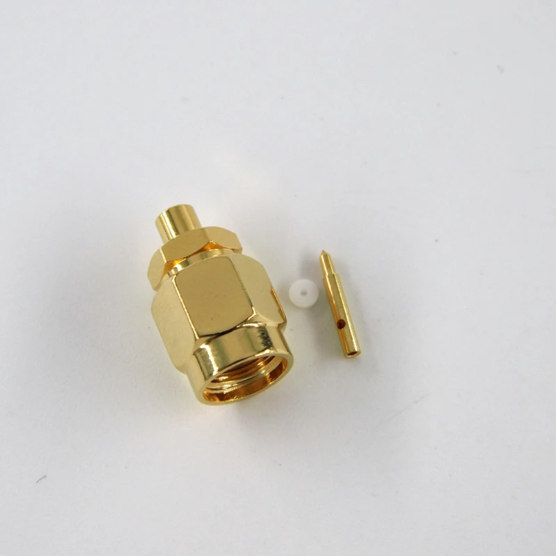 RF Coaxial Connector SMA Male Plug Straight Solder Connector For 086'' Semi-rigid Cable - Image 5