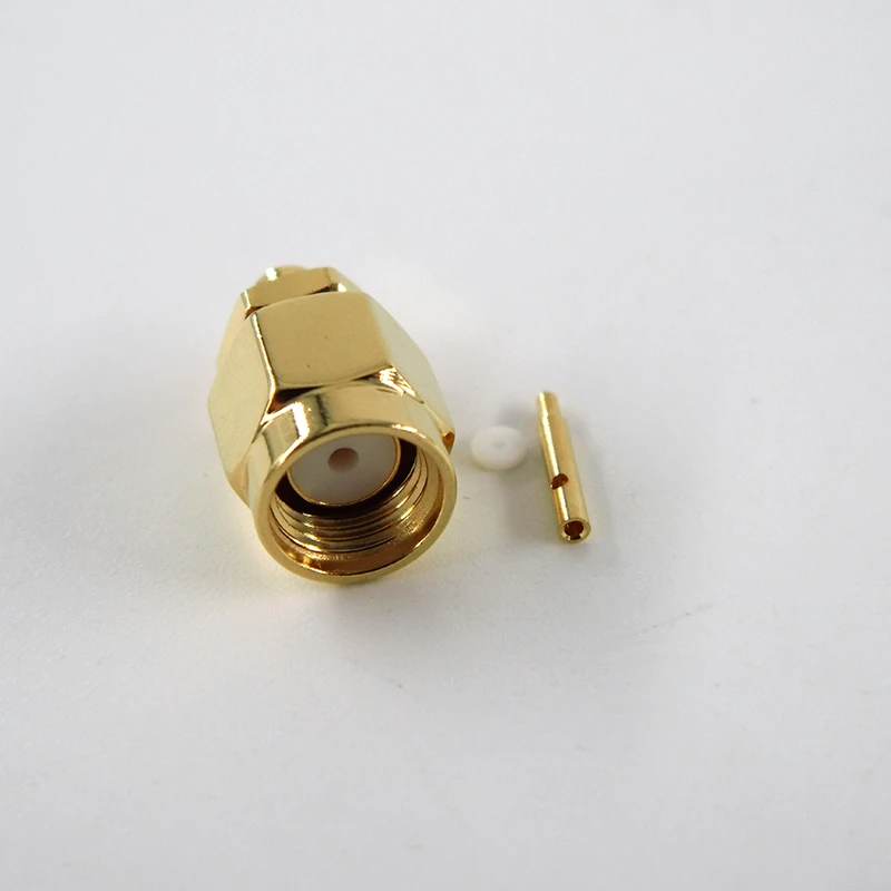RF Coaxial Connector SMA Male Plug Straight Solder Connector For 086'' Semi-rigid Cable - Image 3