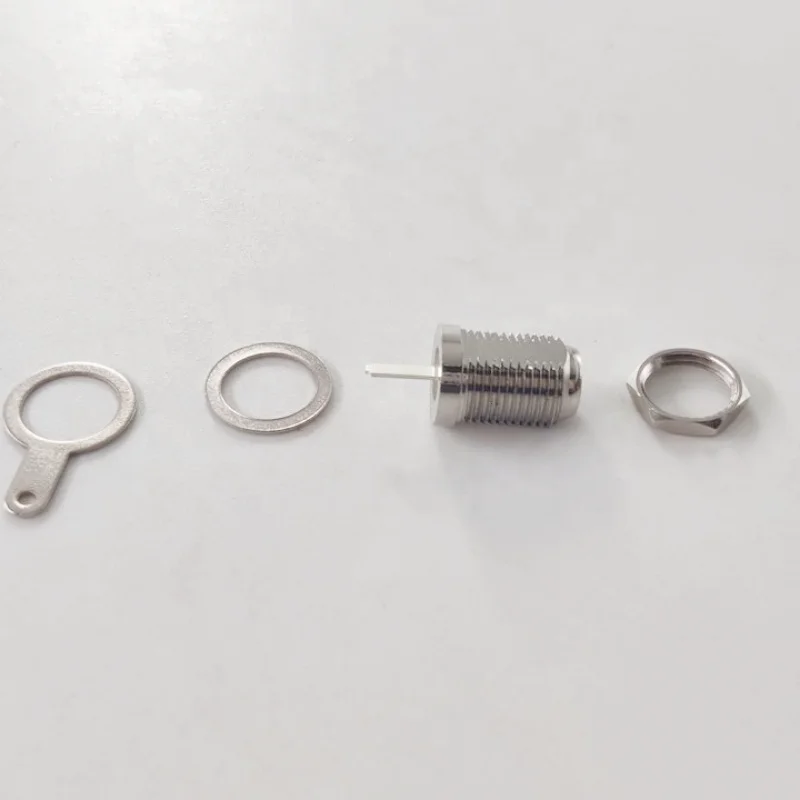 75ohm RF Coaxial F Type Female Jack Bulkhead Connector with Receptacle Terminals - Image 6
