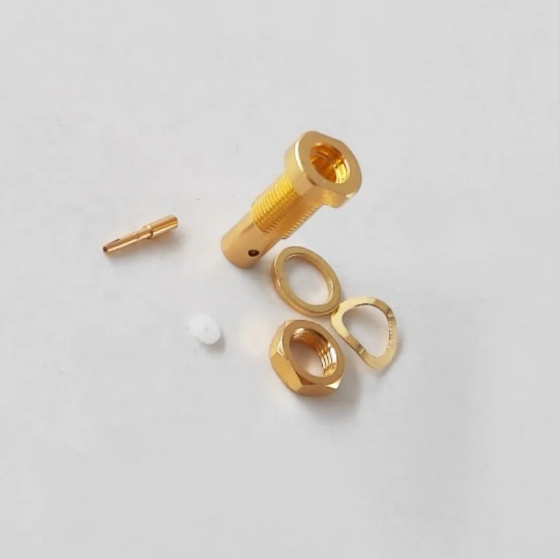 .086_ RG405 coaxial Cable 50ohm Jack MMCX Female Bulkhead Rf Coaxial Connector - Image 4