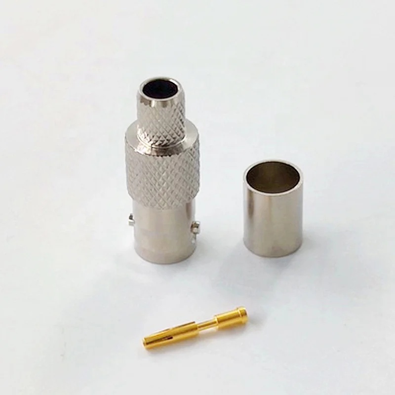 Audio 75ohm Rf Coaxial CCTV BNC Female Crimp Connector Terminals for Belden 1694A Cable - Image 6